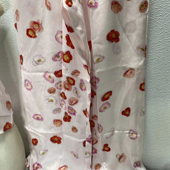 NEW LUNYA Women’s Washable Silk Cami Pant Lounge Set – California Poppy – Size M - Picture 9 of 13